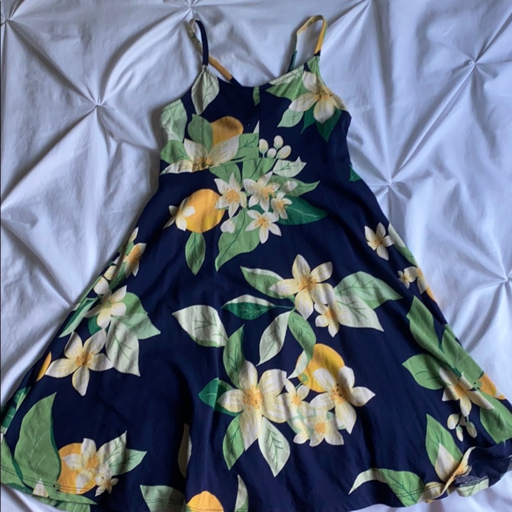 Tropical flower dress